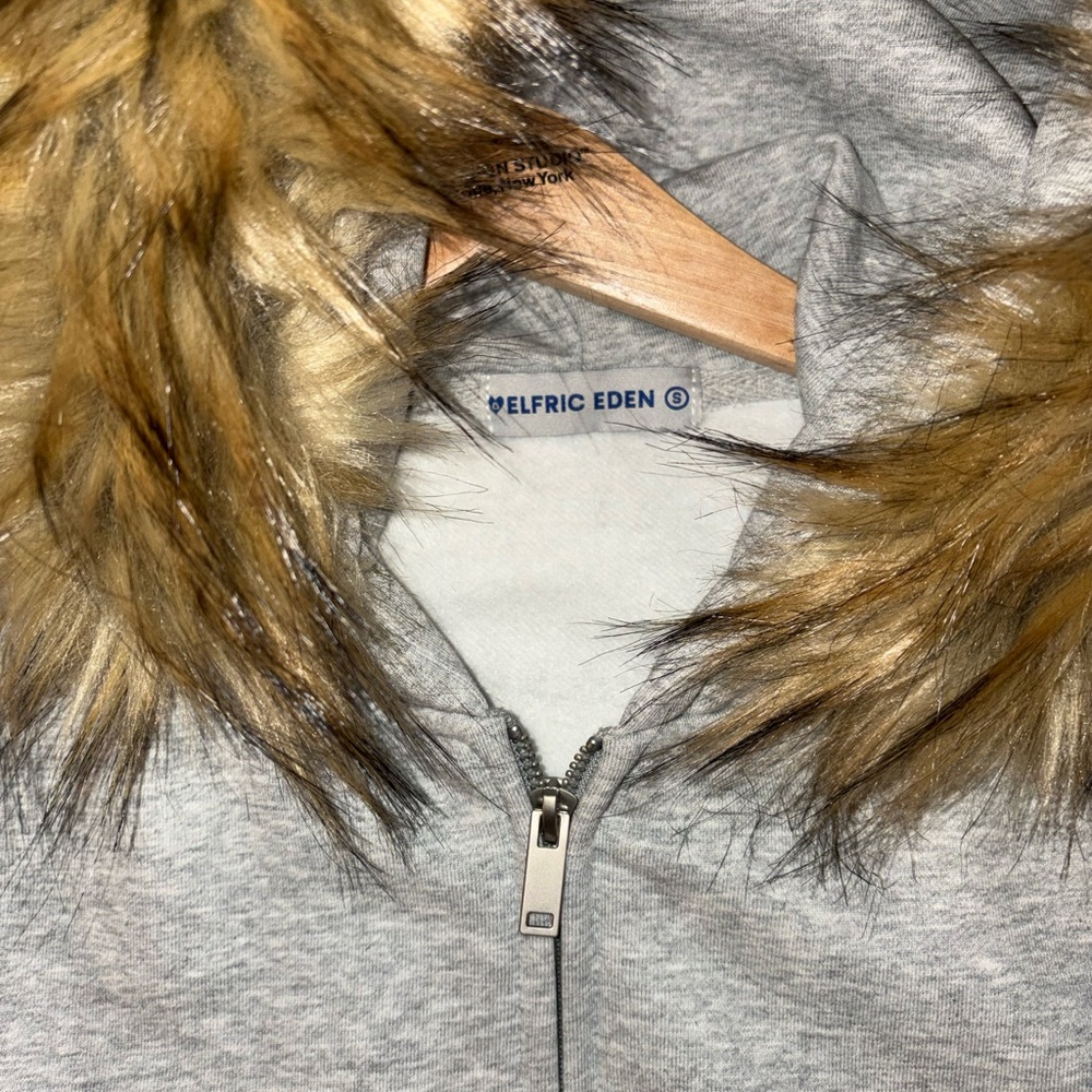 Aelfric Eden Fur Trimmed Jacket NWOT SZ S - Picture 3 of 5